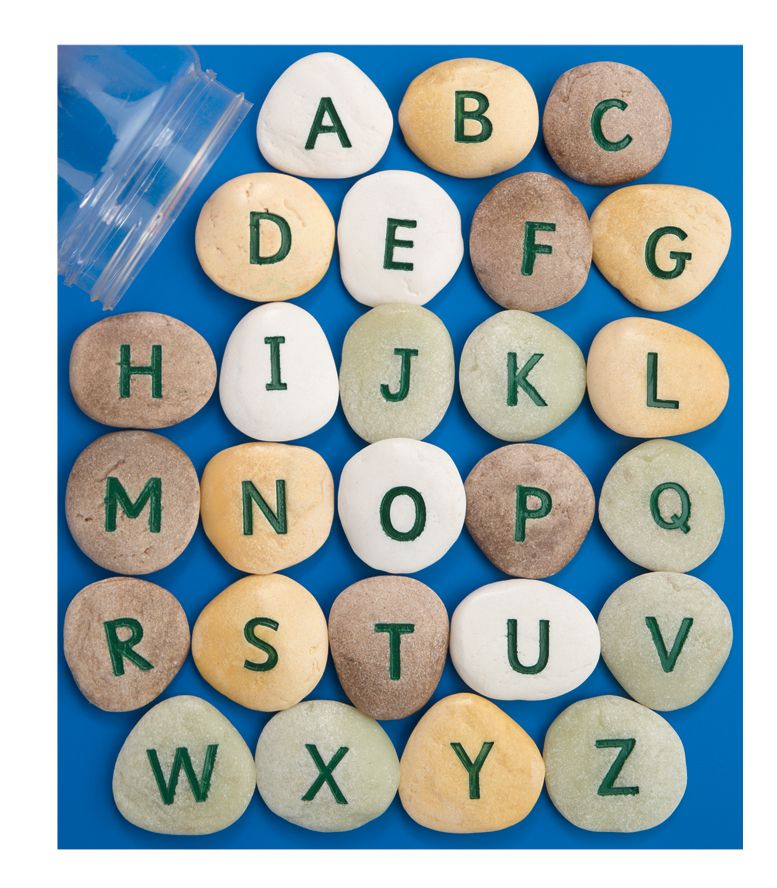 Alphabet Pebbles - fun alphabet games and word building